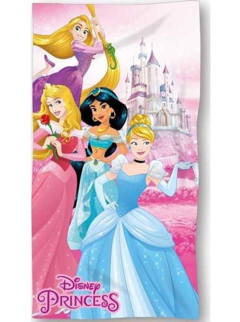 Serviette de plage microfibre 70x140 cm rose - DISNEY Princesses Rose - Kiabi
