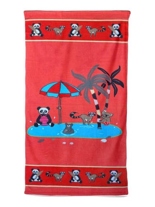 Serviette de plage microfibre Baignade 70x140 250 g/m²