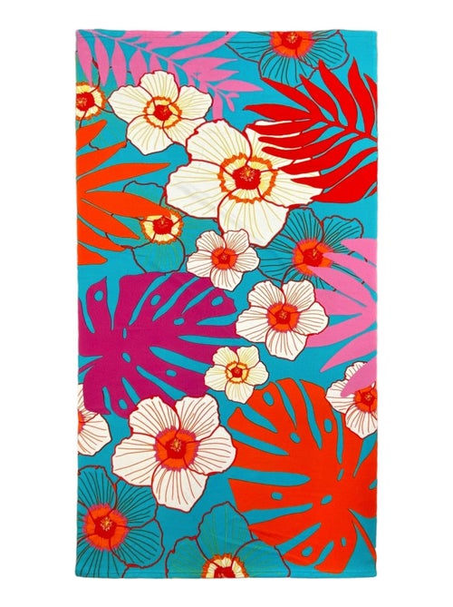 Serviette de plage microfibre Belleza 90x170 250g/m² - Kiabi