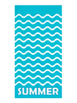Serviette de plage microfibre Bleu 75x150 220g/m² - Vague-Pop