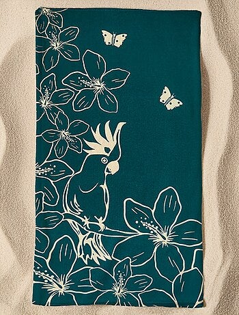 Serviette de plage microfibre Bleu 90x170 220g/m² - Serifos