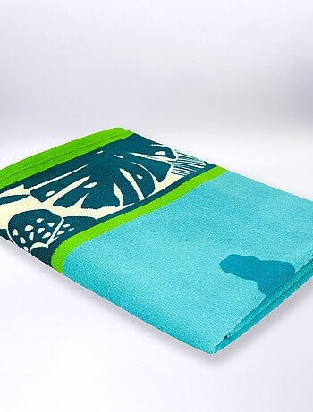 Serviette de plage microfibre Bleu 90x170 250g/m² - Bodri