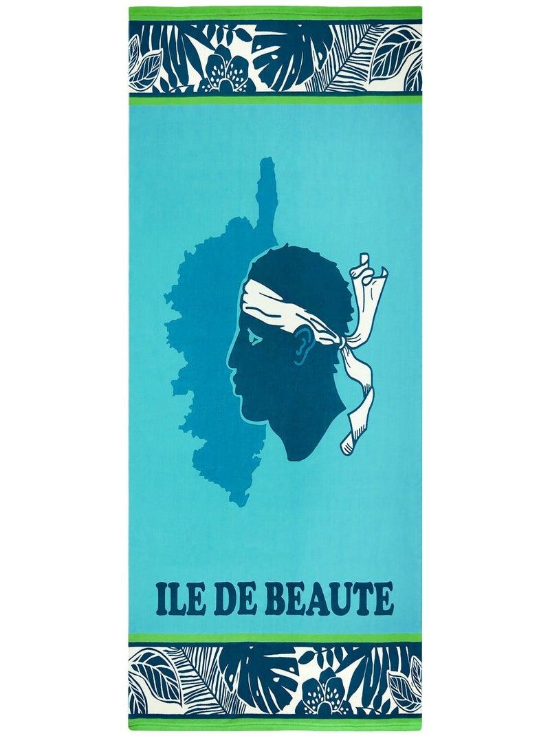 Serviette de plage microfibre Bleu 90x170 250g/m² - Bodri Bleu - Kiabi
