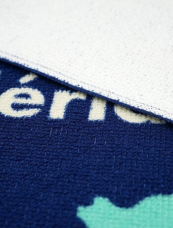 Serviette de plage microfibre Bleu 90x170 250g/m² - Insula