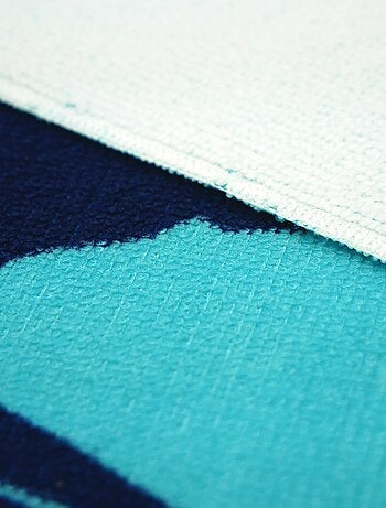 Serviette de plage microfibre Bleu 90x170 250g/m² - Olzo