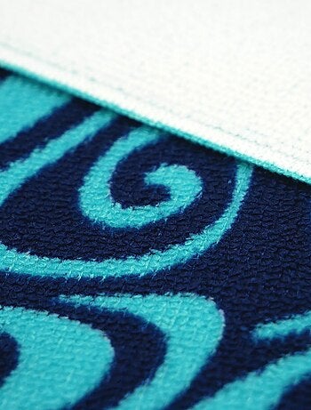 Serviette de plage microfibre Bleu 90x170 250g/m² - Piana