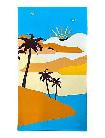 Serviette de plage microfibre Dunes 90x170 250g/m²