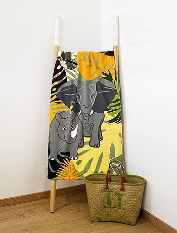 Serviette de plage microfibre Elephant 70x140 250 g/m²
