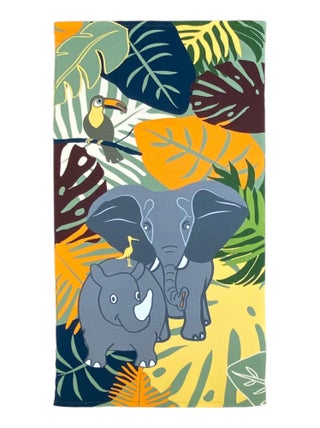 Serviette de plage microfibre Elephant 70x140 250 g/m²
