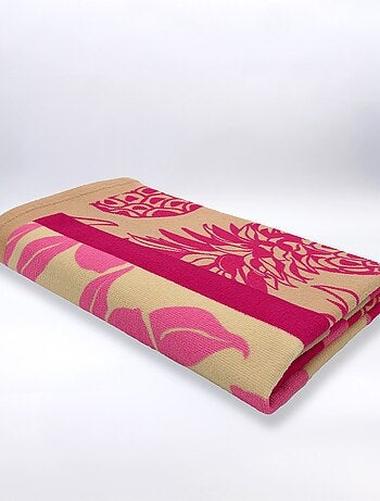 Serviette de plage microfibre Rose 90x170 220g/m² - Tropea
