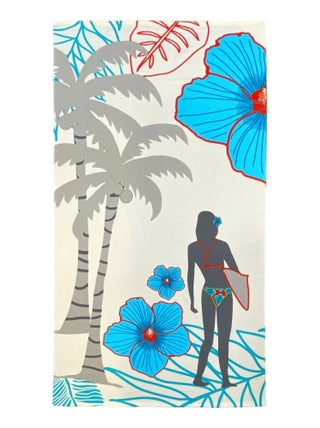 Serviette de plage microfibre Surftime 90x170 250g/m²