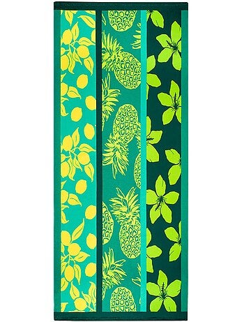 Serviette de plage microfibre Vert 90x170 220g/m² - Mitjana