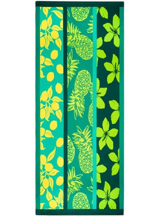 Serviette de plage microfibre Vert 90x170 220g/m² - Mitjana