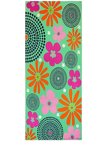 Serviette de plage microfibre Vert 90x170 220g/m² - Piodao