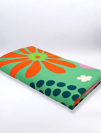 Serviette de plage microfibre Vert 90x170 220g/m² - Piodao
