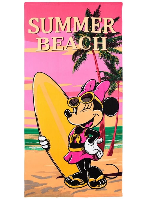 Serviette de Plage Minnie Mouse | Licence Officielle - Kiabi