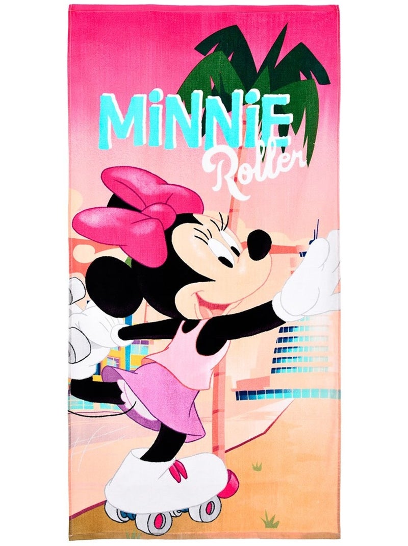 Serviette de Plage Minnie Mouse | Licence Officielle Multicolore - Kiabi