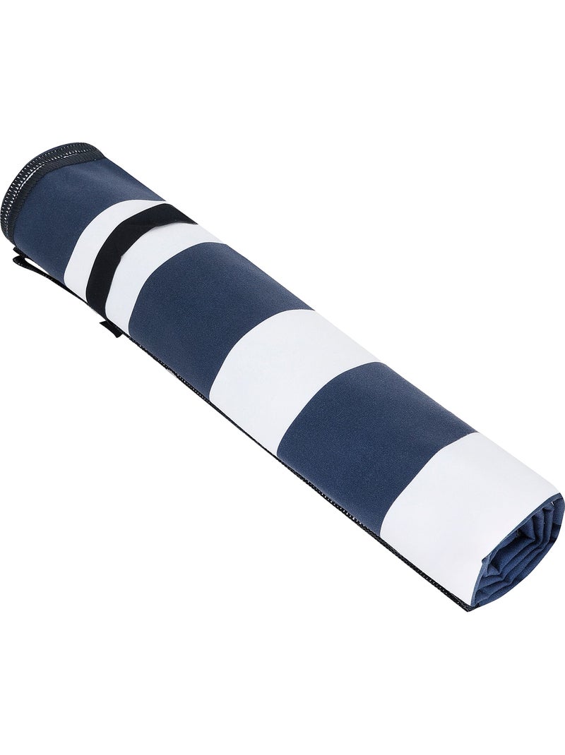 Serviette de plage motif/style rayé - regatta Blanc Bleu - Kiabi