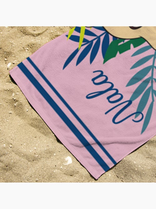 Serviette de plage Nala Roi Lion Tropical 70x140 cm - 100% Polyester - Jaune - Kiabi Serviette de plage Nala Roi Lion Tropical 70x140 cm - 100% Polyester - Jaune - Kiabi