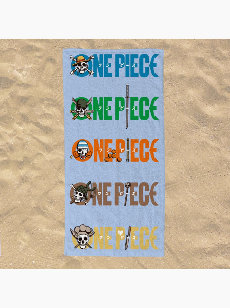 Serviette de Plage One Piece - 100% Coton Bleu - Kiabi