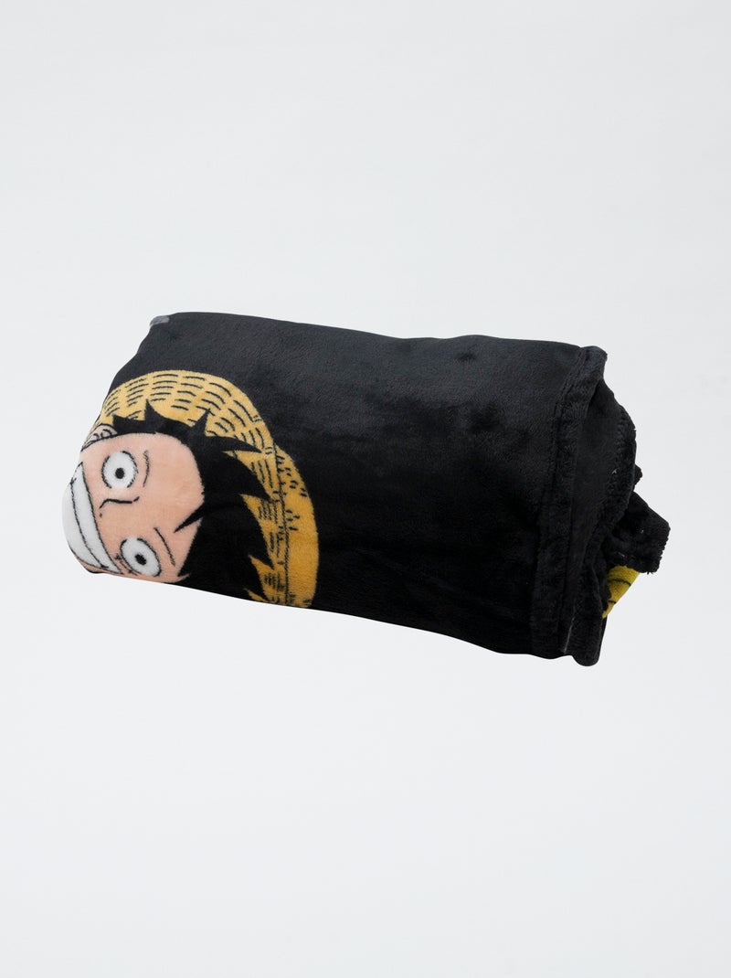 Serviette de plage 'One Piece' Noir - Kiabi