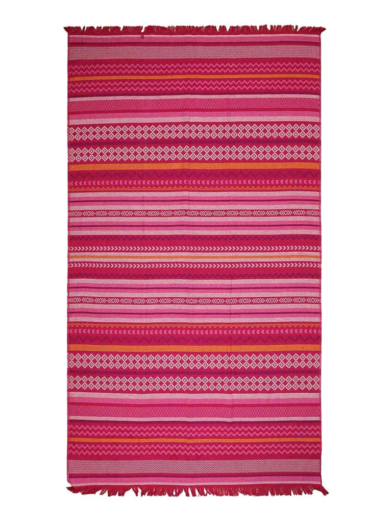 Serviette de plage paréo Rose - Kiabi
