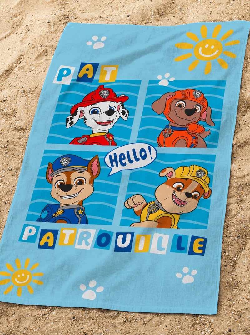 Serviette de plage 'Pat'patrouille' Bleu - Kiabi
