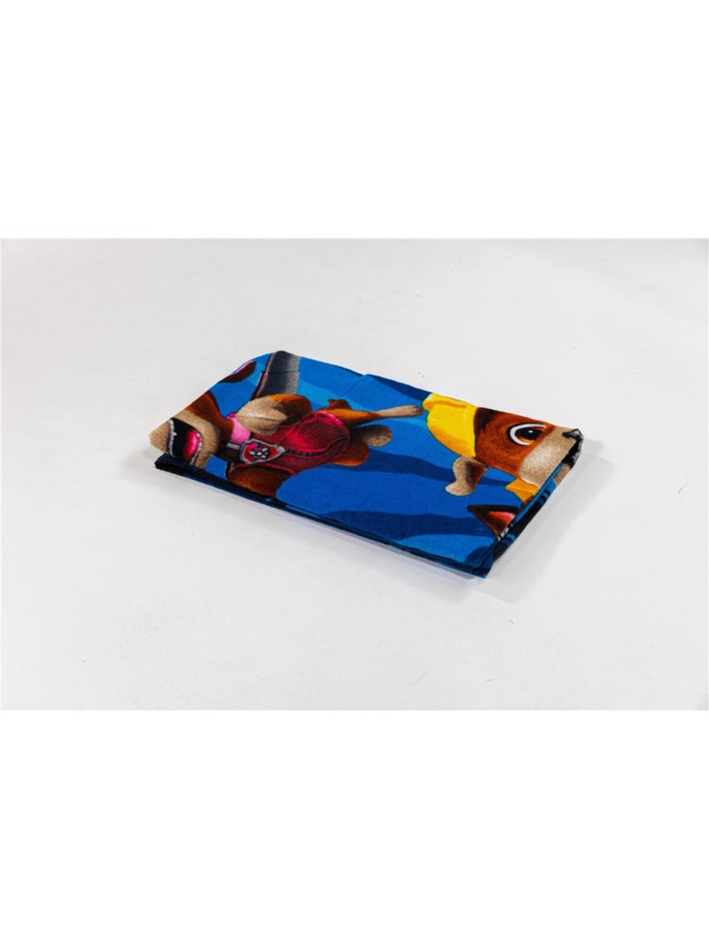 Serviette de plage Pat'Patrouille : Chase, Marcus, Stella et Ruben 70x140 cm Bleu - Kiabi