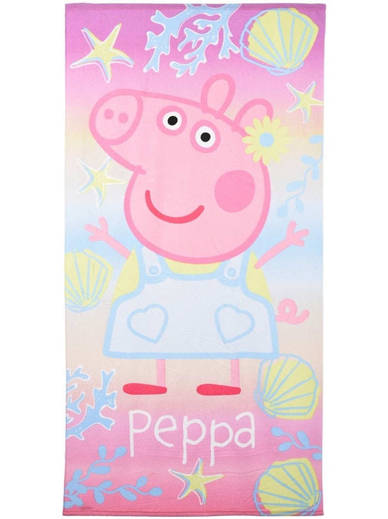 Serviette de Plage Peppa Pig | Licence Officielle Rose - Kiabi