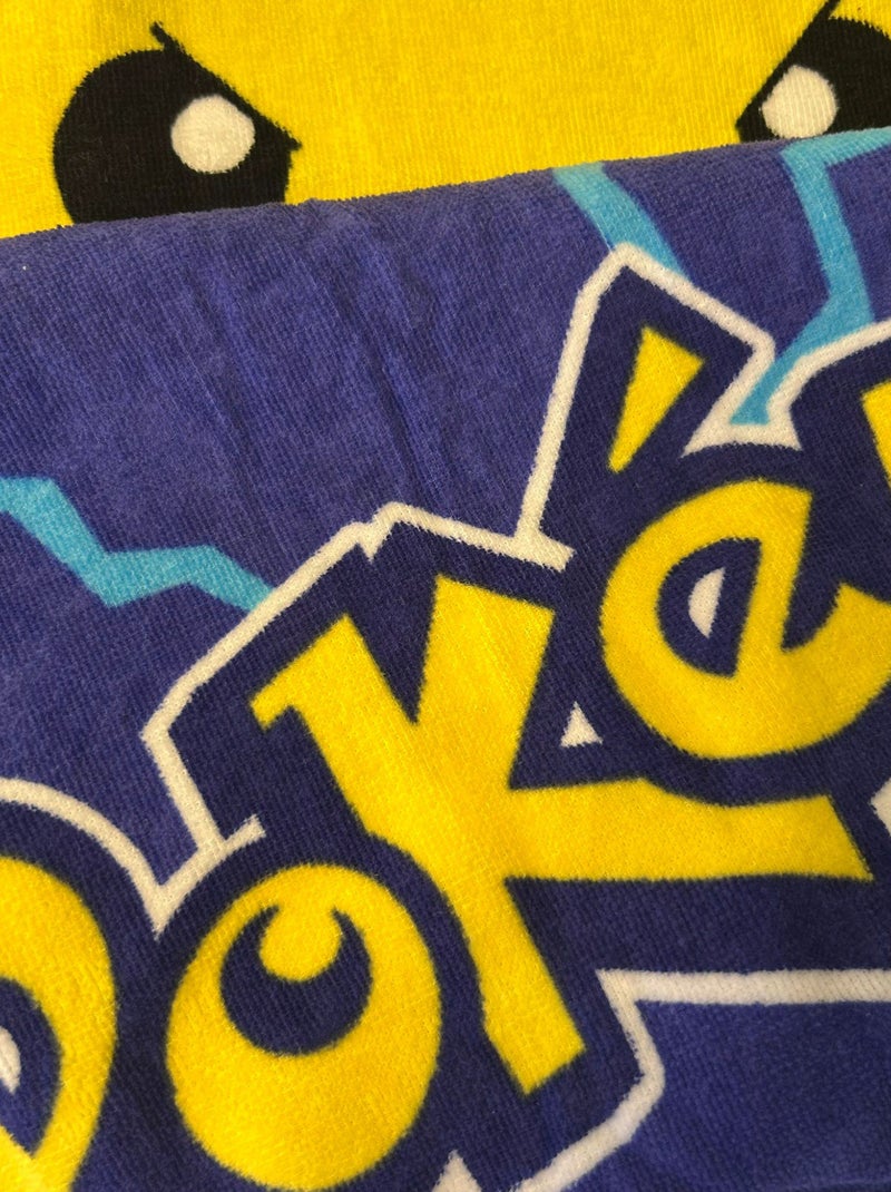 Serviette de plage 'Pokemon' Jaune - Kiabi