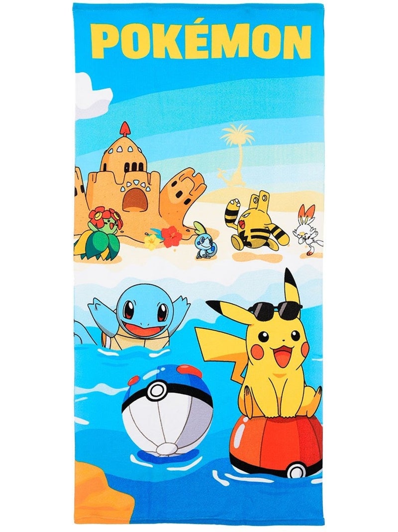 Serviette de Plage Pokemon| Licence Officielle Multicolore - Kiabi
