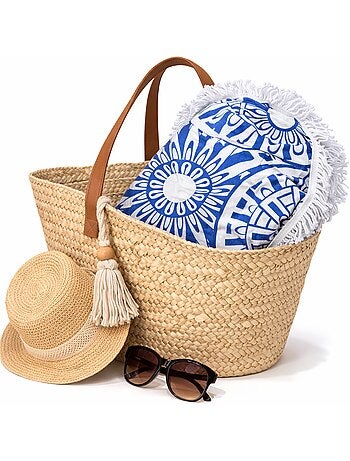 Serviette de plage ronde épaisse AIMEE