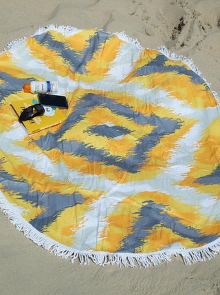 Serviette de plage ronde épaisse ANGE