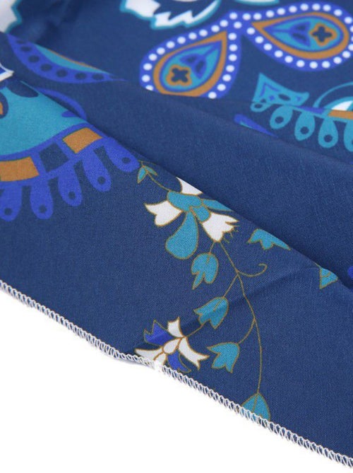 Serviette de plage ronde fine RADO - Kiabi