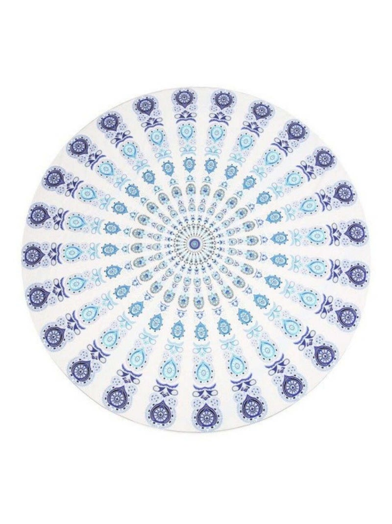 Serviette de plage ronde fine RODA Blanc - Kiabi