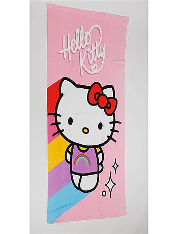 Serviette de plage Rose - Hello Kitty - 70x140 cm