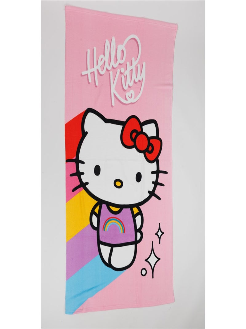 Serviette de plage Rose - Hello Kitty  - 70x140 cm Rose - Kiabi