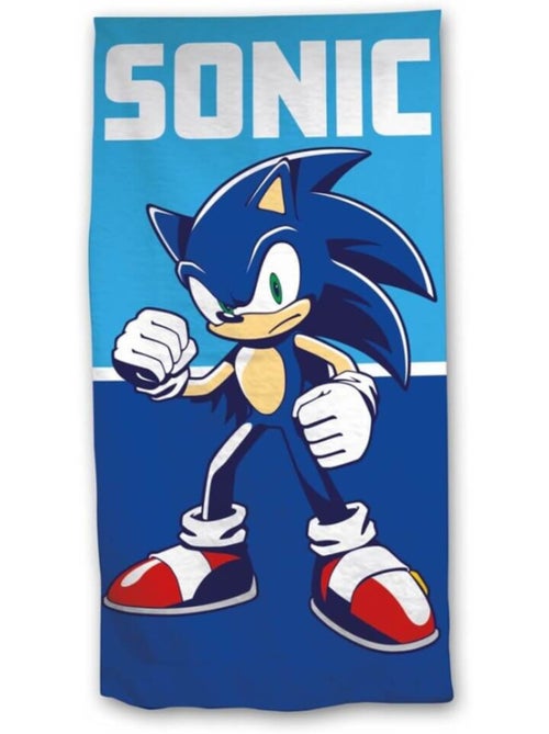 serviette de plage Sonic déterminée - 70 cm x 140 cm - Kiabi serviette de plage Sonic déterminée - 70 cm x 140 cm - Kiabi