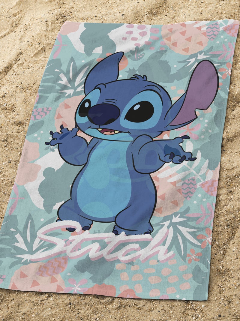 Serviette de plage 'Stitch' Bleu - Kiabi