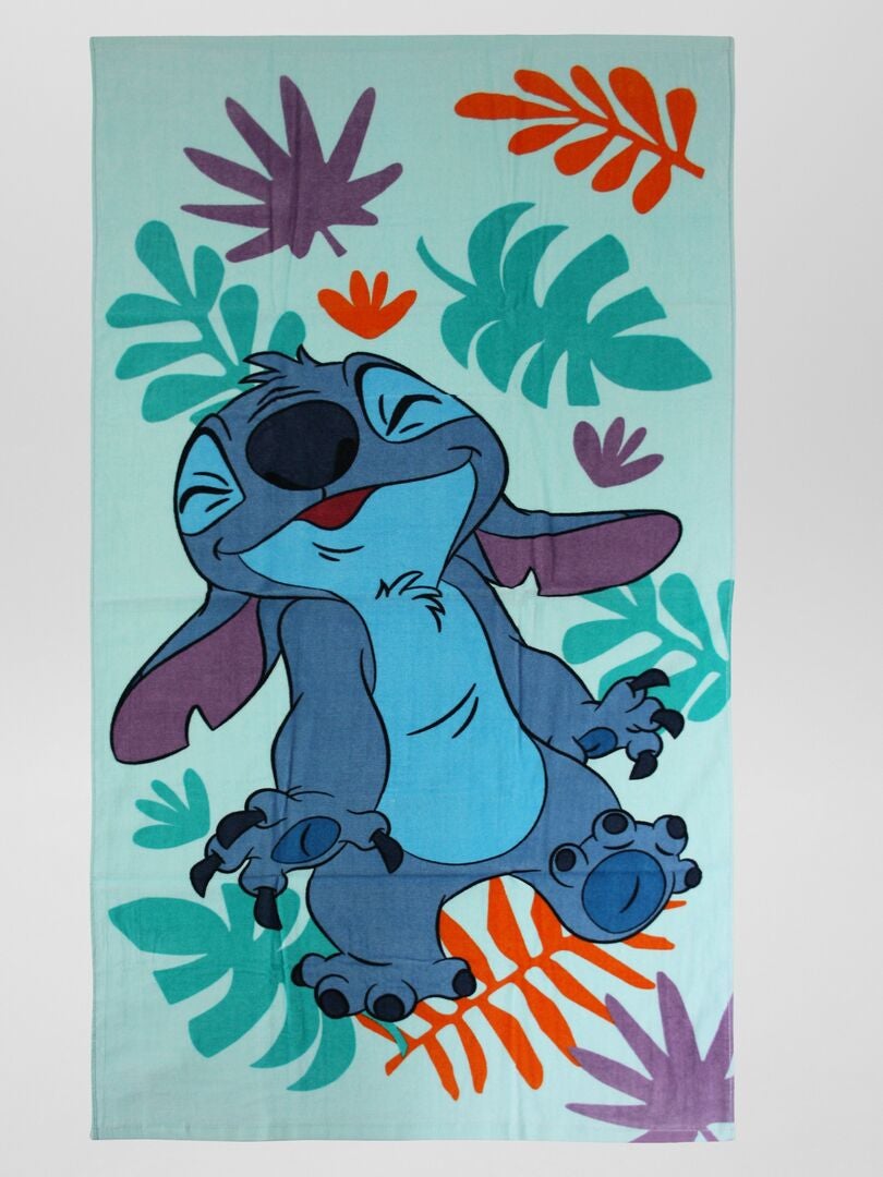 Serviette de plage 'Stitch' 'Disney' bleu - Kiabi