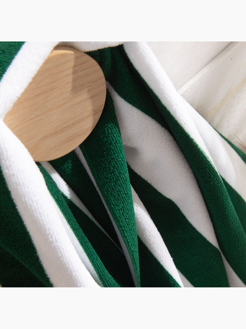 Serviette de plage SUMMER STRIPES Vert - Kiabi