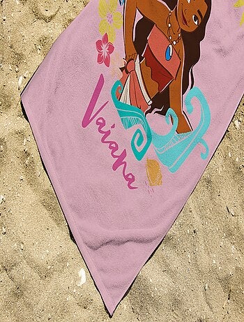 Serviette de plage Vaiana 75x150 cm - 100% Coton - Rose