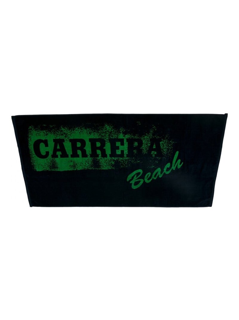Serviette de plage velours CARRERA Noir Vert - Kiabi