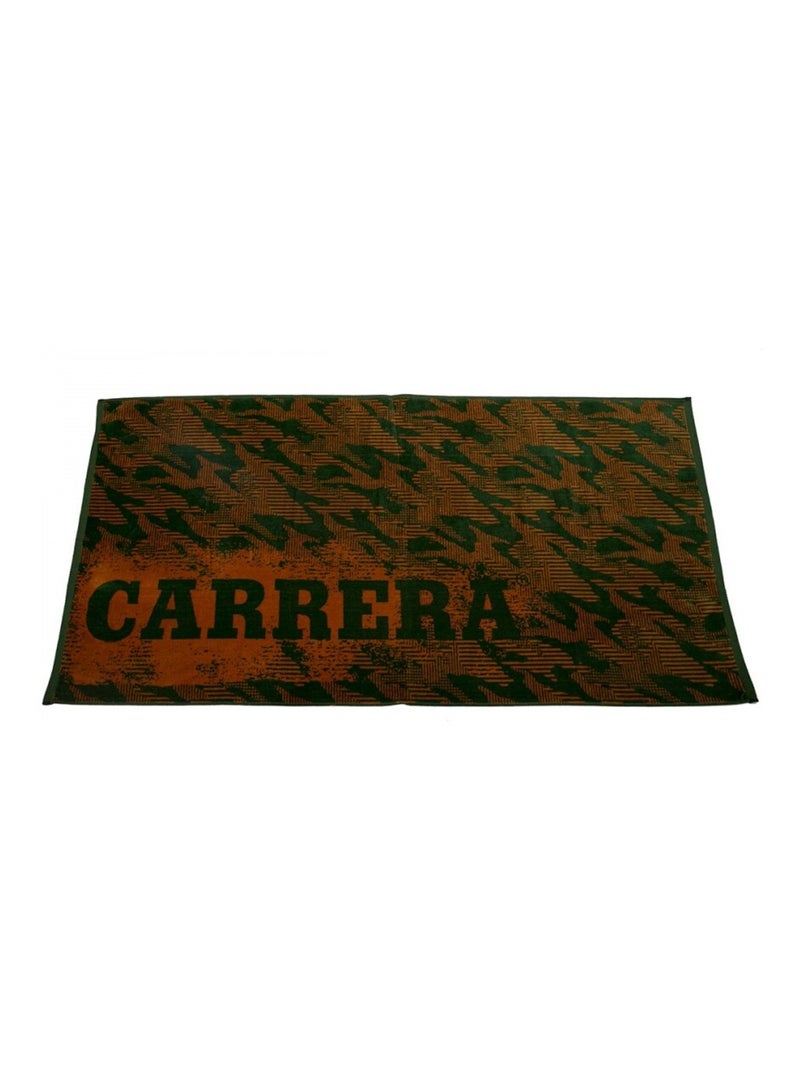 Serviette de plage velours CARRERA Vert/Orange - Kiabi