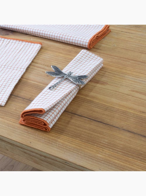 Serviette de table à carreaux en coton - Kiabi Serviette de table à carreaux en coton - Kiabi