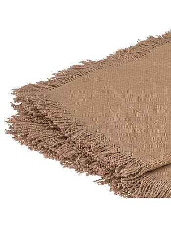 Serviette de table à franges x 2