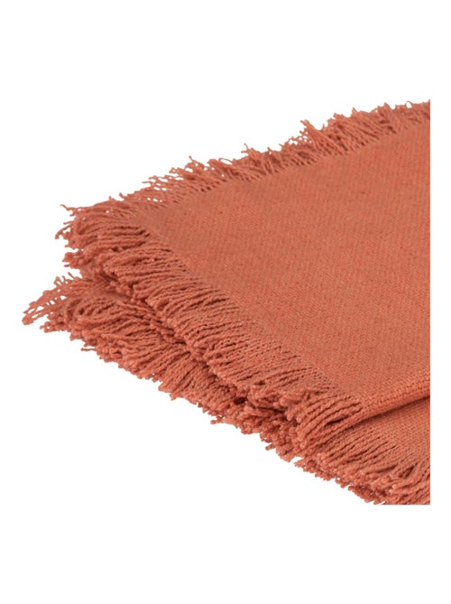 Serviette de table à franges x 2 - Kiabi