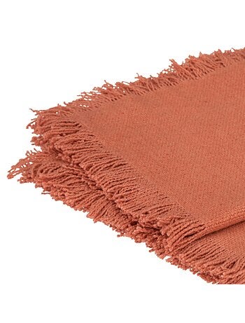 Serviette de table à franges x 2