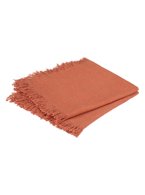 Serviette de table à franges x 2 - Kiabi