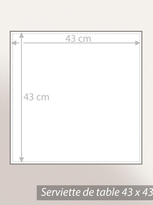 Serviette de table AKSEL en polycoton - Kiabi